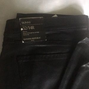 Banana Republic coated skinny jeans